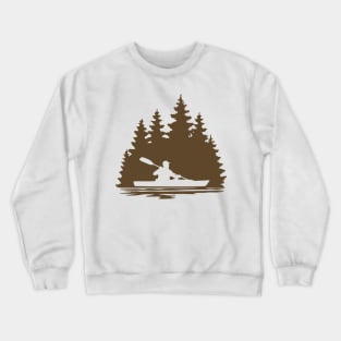 Lake Life Kayaker Silhouette Crewneck Sweatshirt